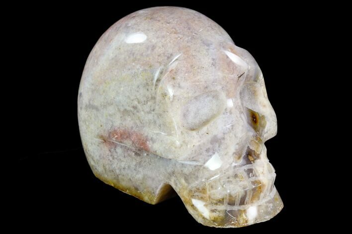 Polished Agate Crystal Skull #108065